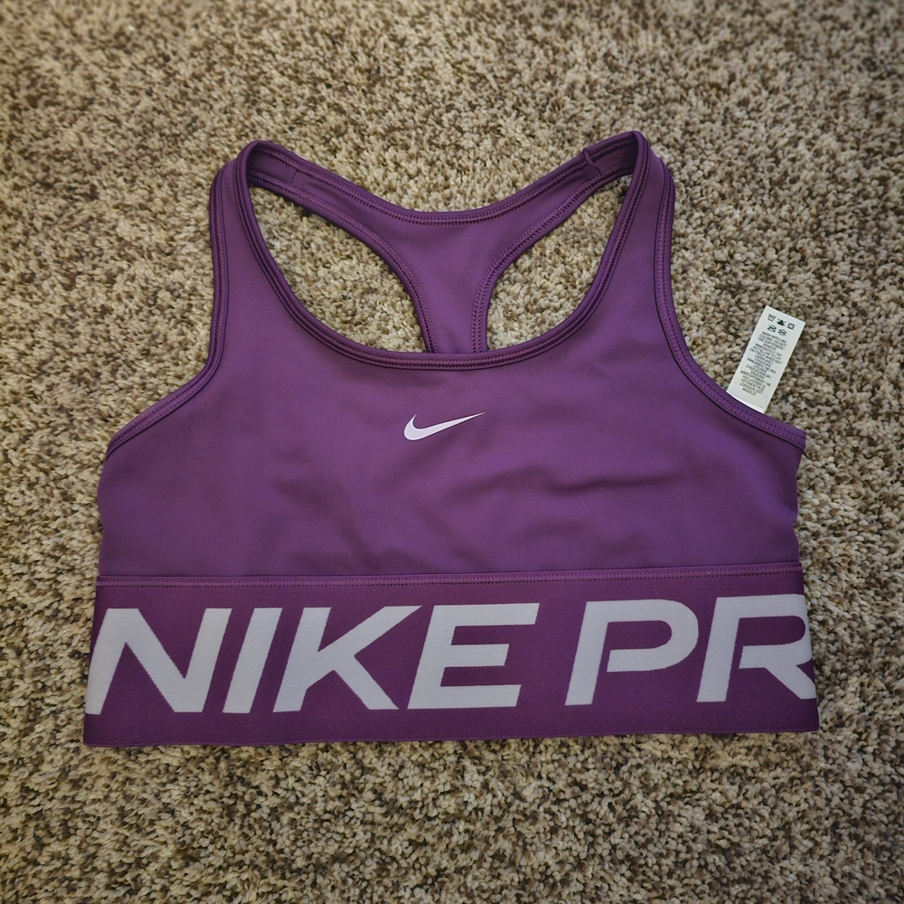 Nike Pro Girl''s Violet Sports Bra